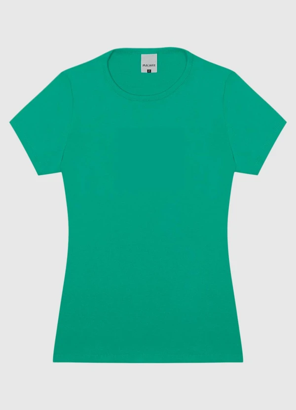 Malwee - Blusa Feminina com Manga Curta em Algodão Verde 6