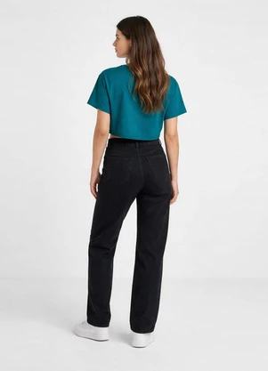 Infinita Cor - Blusa Feminina com Manga Deslocada Azul - INFINITA COR