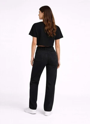 Infinita Cor - Blusa Feminina com Manga Deslocada Preto - INFINITA COR