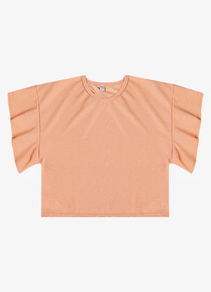 Infinita Cor - Blusa Feminina com Manga Franzida Rosa - INFINITA COR