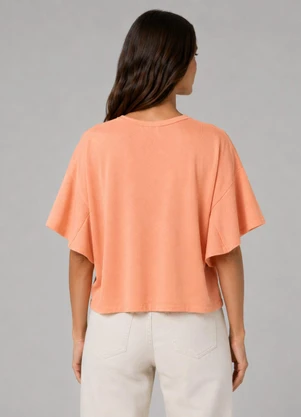 Infinita Cor - Blusa Feminina com Manga Franzida Rosa - INFINITA COR