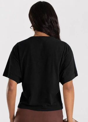 Infinita Cor - Blusa Feminina com Mangas Amplas Preto - INFINITA COR