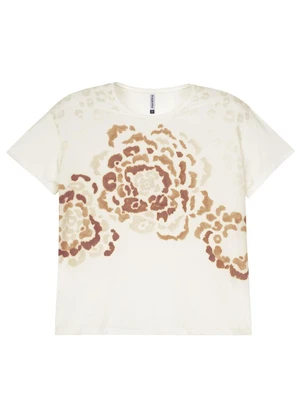 Marialícia - Blusa Feminina com Sublimação Bege - MARIALÍCIA