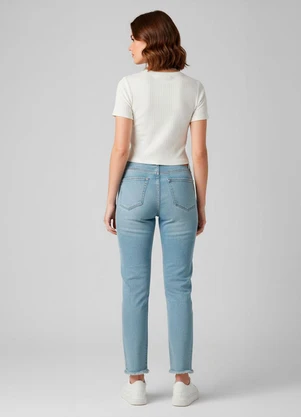 Rovitex - Blusa Feminina com Tecido Canelado Bege - ROVITEX