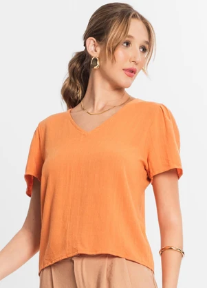 Select - Blusa Feminina Comfy Laranja - SELECT