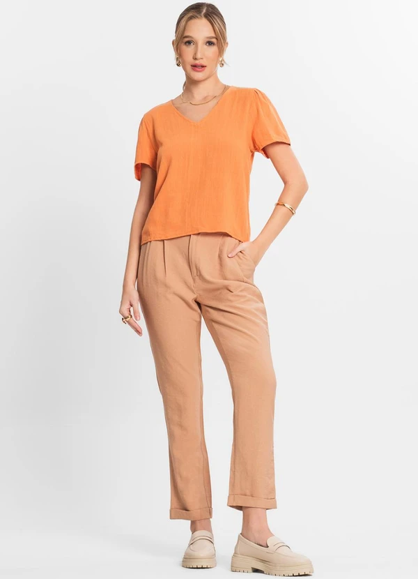 Select - Blusa Feminina Comfy Laranja 3
