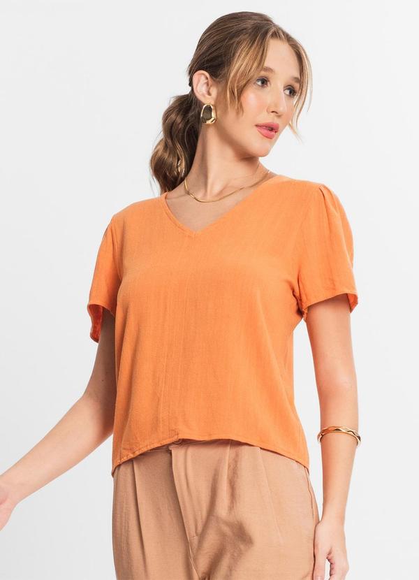 Select - Blusa Feminina Comfy Laranja