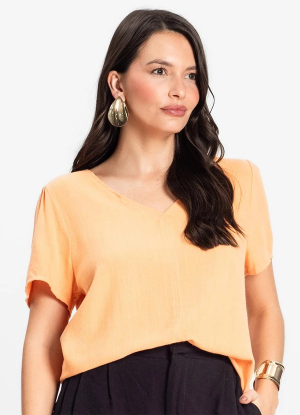 Select - Blusa Feminina Comfy Laranja 4