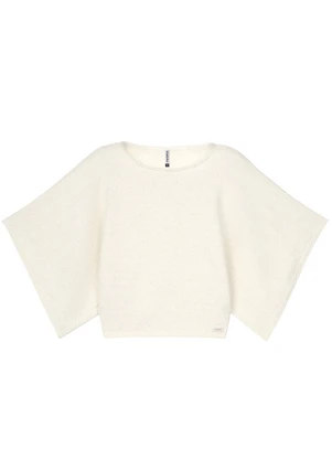 Marialícia - Blusa Feminina Comfy Manga Morcego Bege - MARIALÍCIA