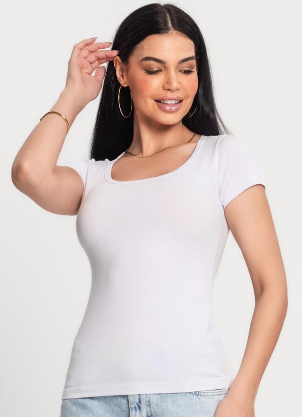 Rovitex - Blusa Feminina Cotton 30 Básica Kohmar Branco