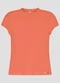 Cereja Rosa - Blusa Feminina Cotton Canelado Laranja - variação: Laranja