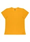 Rovitex - Blusa Feminina Cotton Leve Básica Marrom - variação: Amarelo
