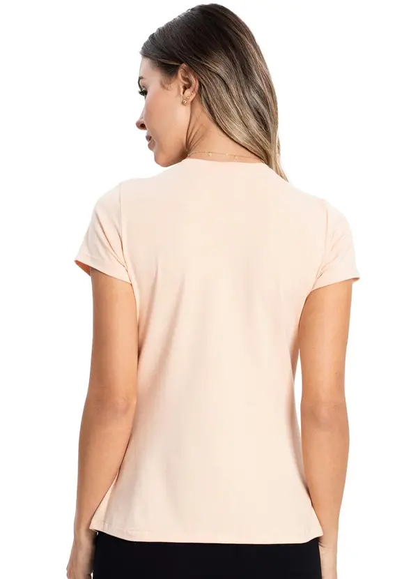 Rovitex - Blusa Feminina Cotton Leve Básica Bege 2