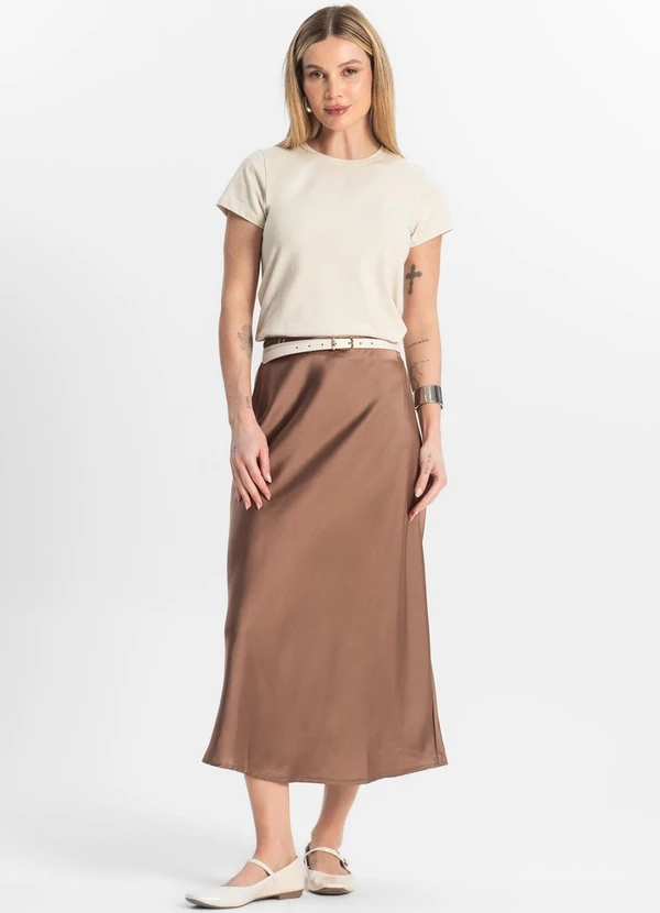 Rovitex - Blusa Feminina Cotton Leve Básica Bege 3