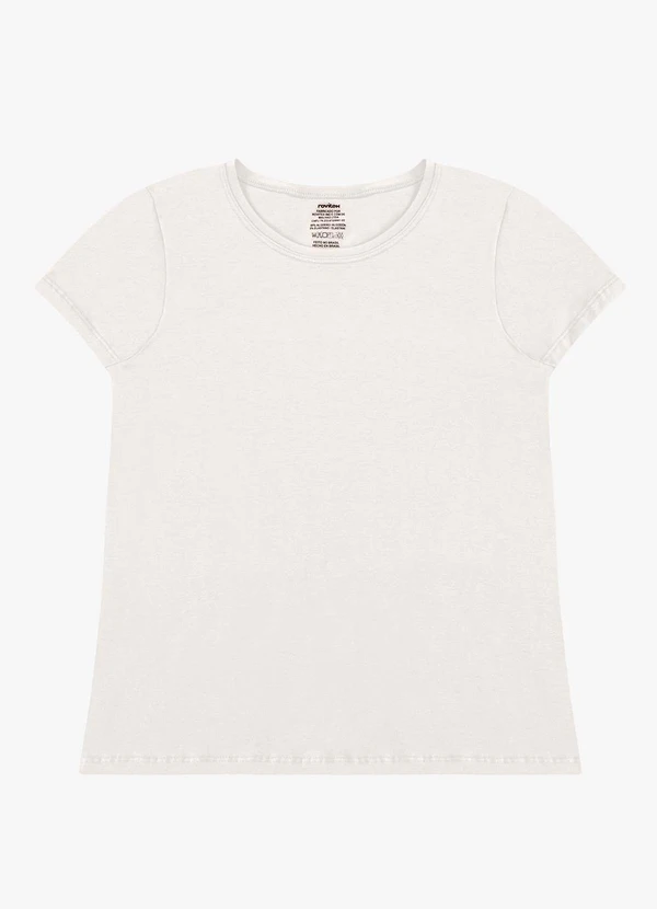 Rovitex - Blusa Feminina Cotton Leve Básica Bege
