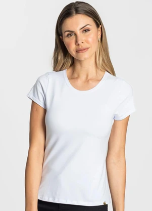 Rovitex - Blusa Feminina Cotton Leve Básica Branco - ROVITEX