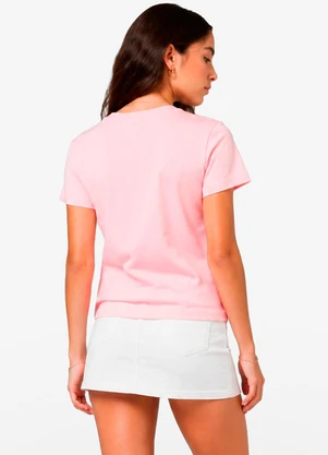Minty - Blusa Feminina Cotton Leve e Estampa Cereja Rosa - MINTY