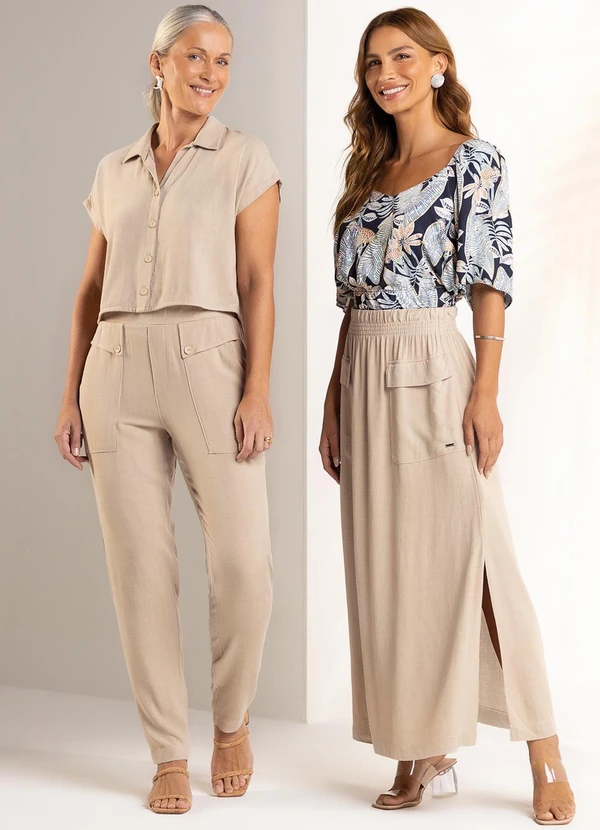 Marialícia - Blusa Feminina Cropped Estampada Azul 3