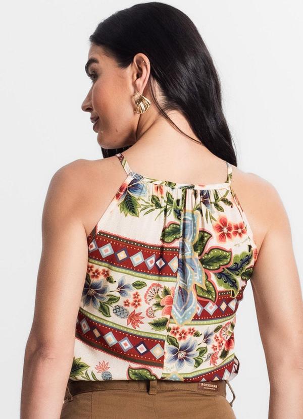 Infinita Cor - Blusa Feminina de Alça Bege 2