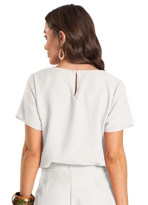Dianna - Blusa Feminina de Tecido Bege - DIANNA