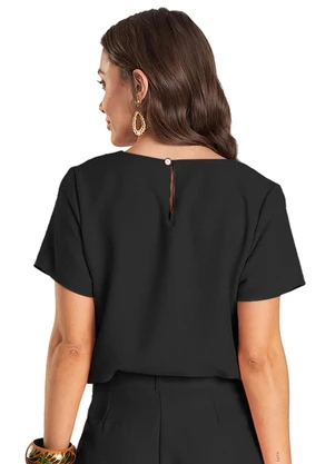 Dianna - Blusa Feminina de Tecido Preto - DIANNA
