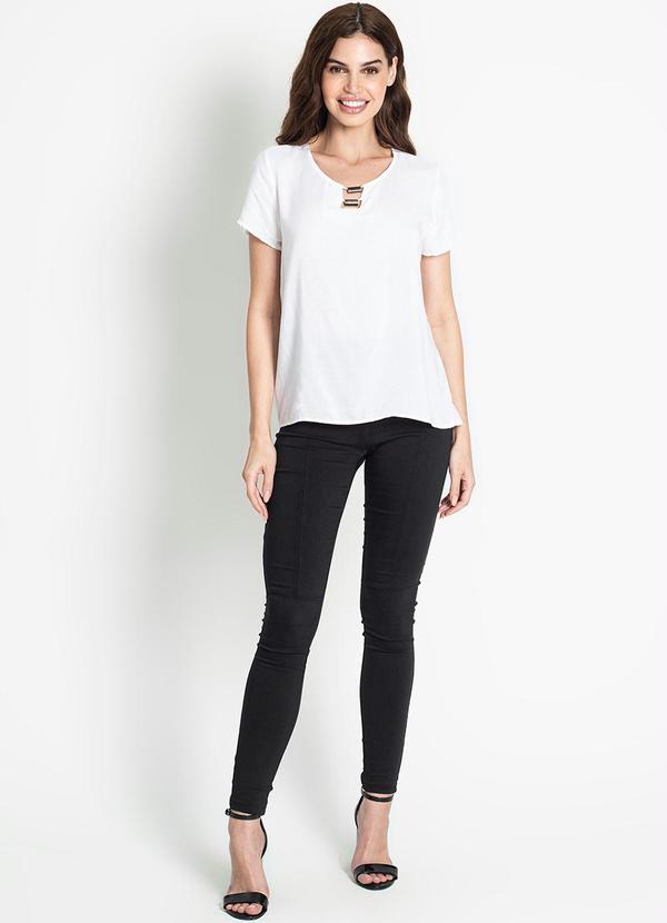 Rovitex - Blusa Feminina de Viscose Branco 3