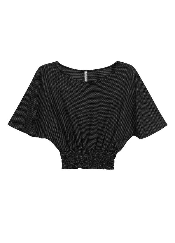 Marialícia - Blusa Feminina de Viscose Preto