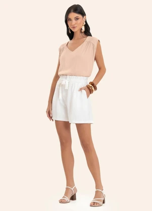 Endless - Blusa Feminina Decote em V Rosa - ENDLESS