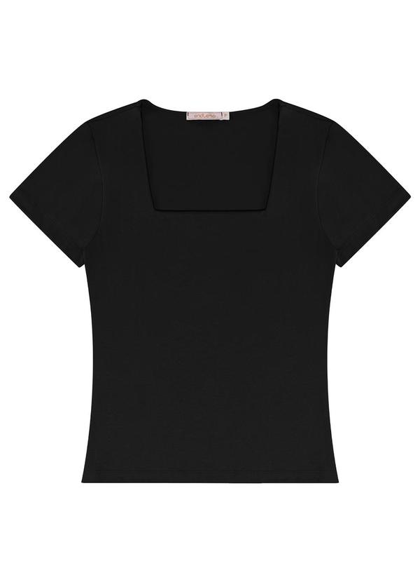 Endless - Blusa Feminina Decote Quadrado Preto 4