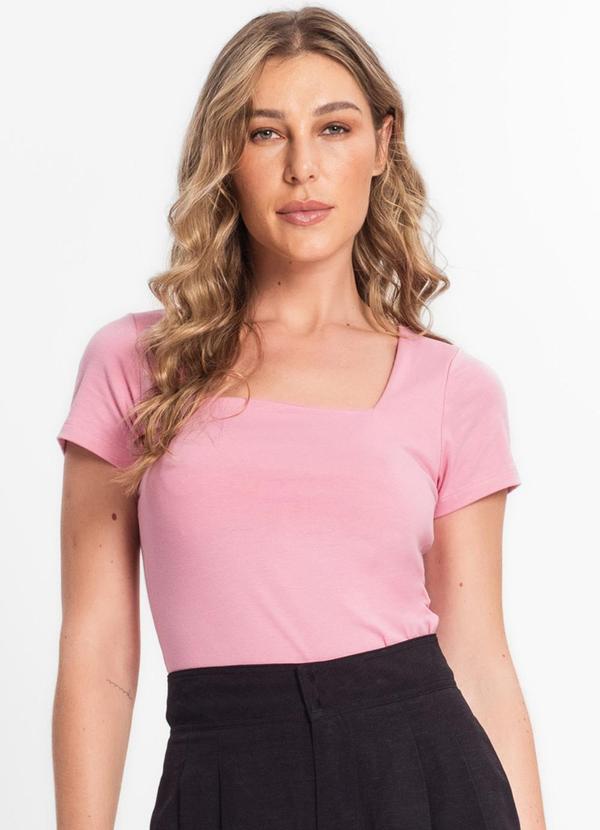 Endless - Blusa Feminina Decote Quadrado Rosa