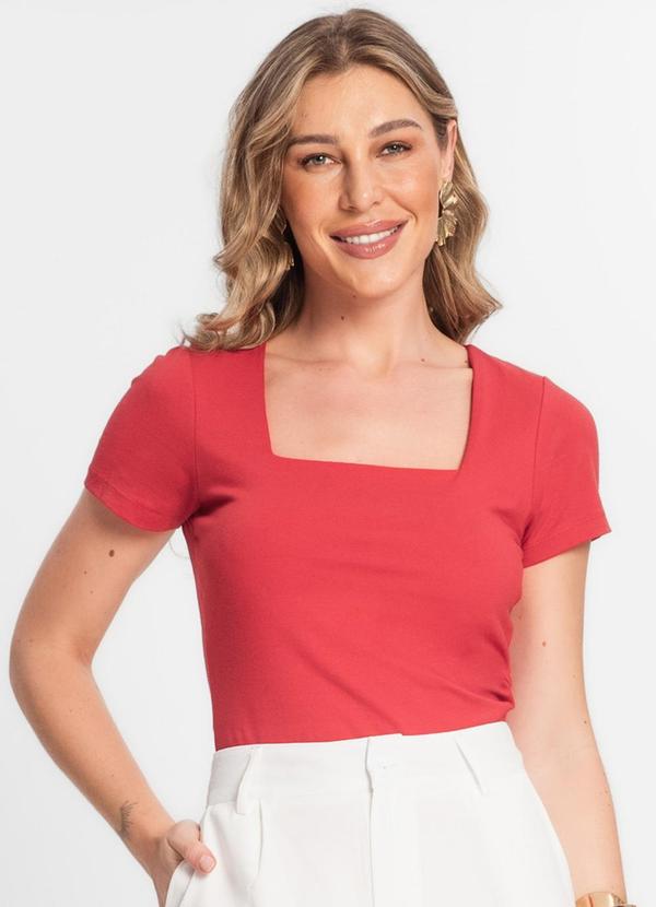 Endless - Blusa Feminina Decote Quadrado Vermelho