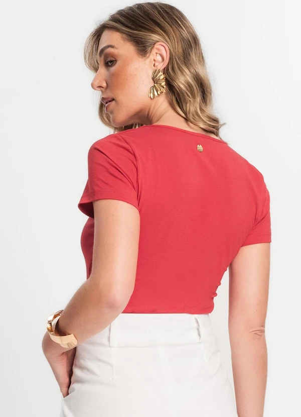 Endless - Blusa Feminina Decote Quadrado Vermelho 2