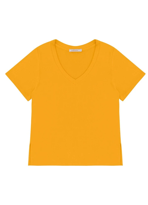 Endless - Blusa Feminina Decote V Amarelo