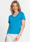 Endless - Blusa Feminina Decote V Amarelo - variação: Azul