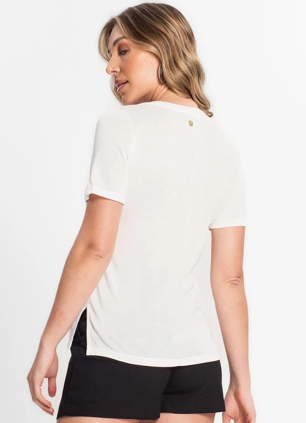 Endless - Blusa Feminina Decote V Bege 2