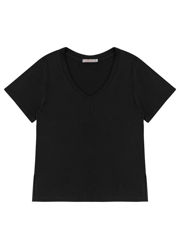 Endless - Blusa Feminina Decote V Preto 5