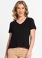 Endless - Blusa Feminina Decote V Amarelo - variação: Preto