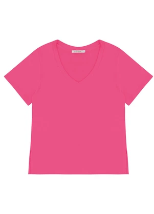 Endless - Blusa Feminina Decote V Rosa - ENDLESS
