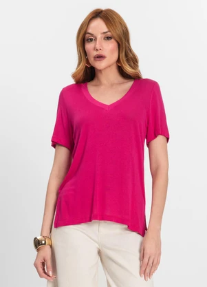 Endless - Blusa Feminina Decote V Rosa - ENDLESS