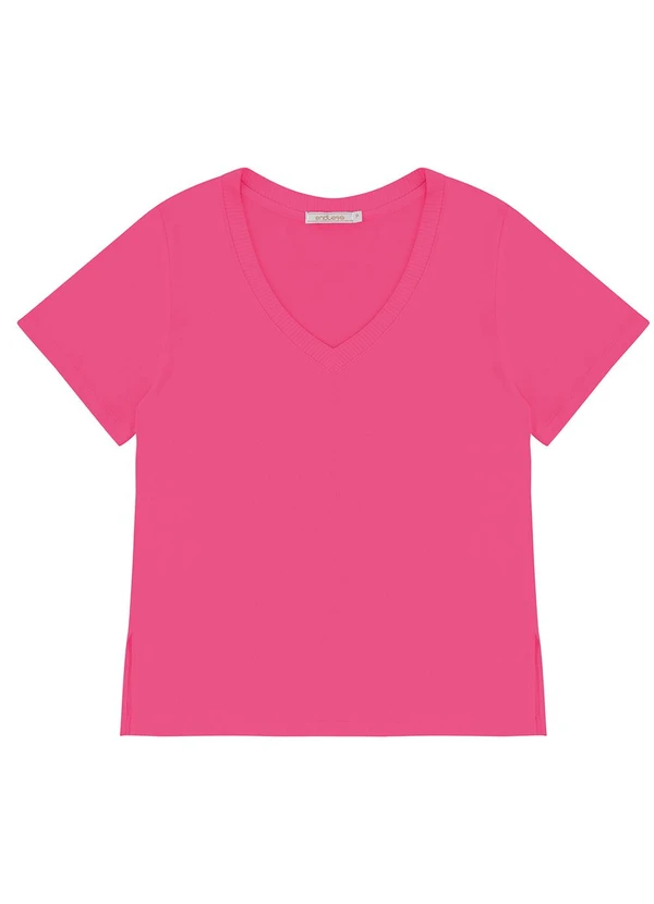 Endless - Blusa Feminina Decote V Rosa
