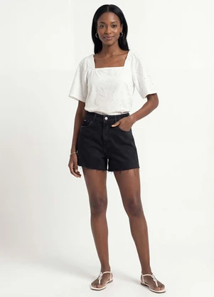 Marialícia - Blusa Feminina Devorê Manga Ampla Bege - MARIALÍCIA