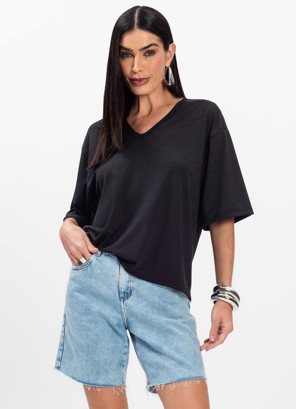 Select - Blusa Feminina Devote V Preto 3