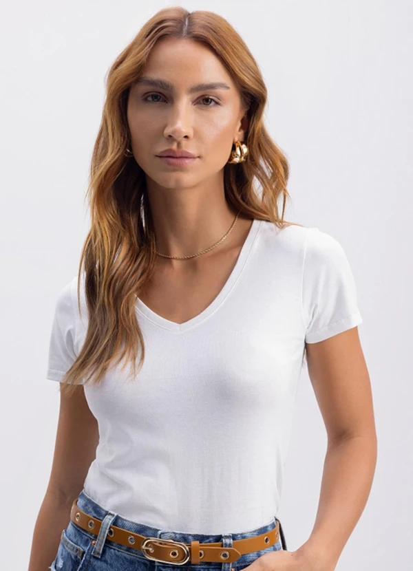 Essendi - Blusa Feminina em Algodão  Branco