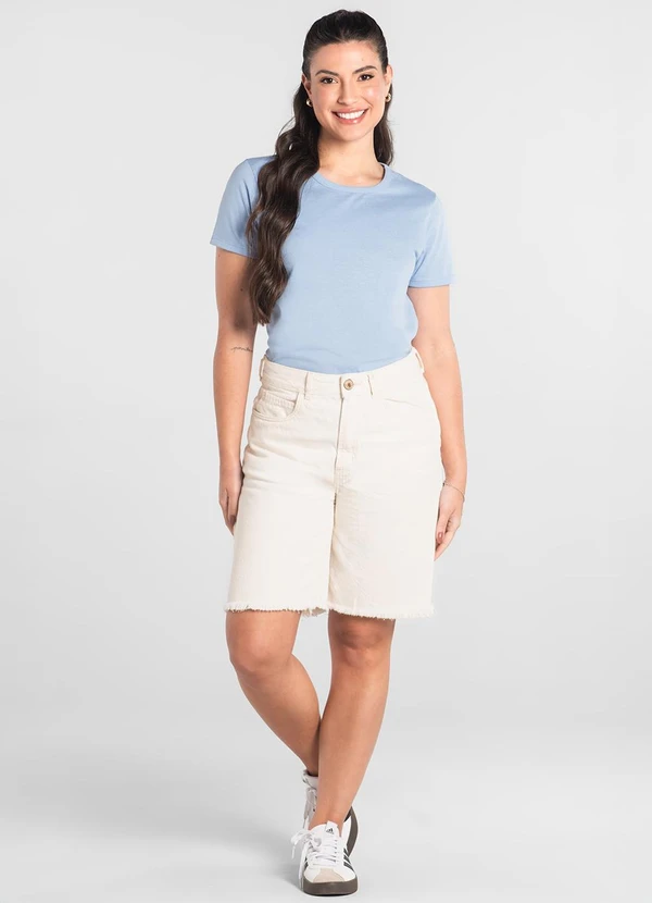 Just Basic - Blusa Feminina em Algodão Azul 3
