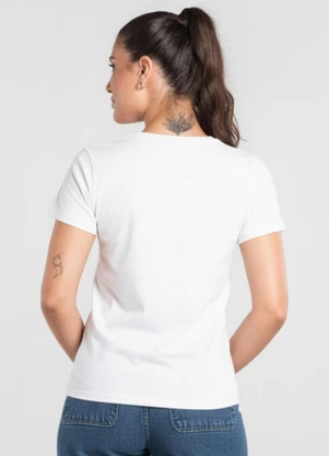 Just Basic - Blusa Feminina em Algodão Branco - JUST BASIC