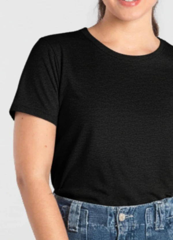 Just Basic - Blusa Feminina em Algodão Preto 5