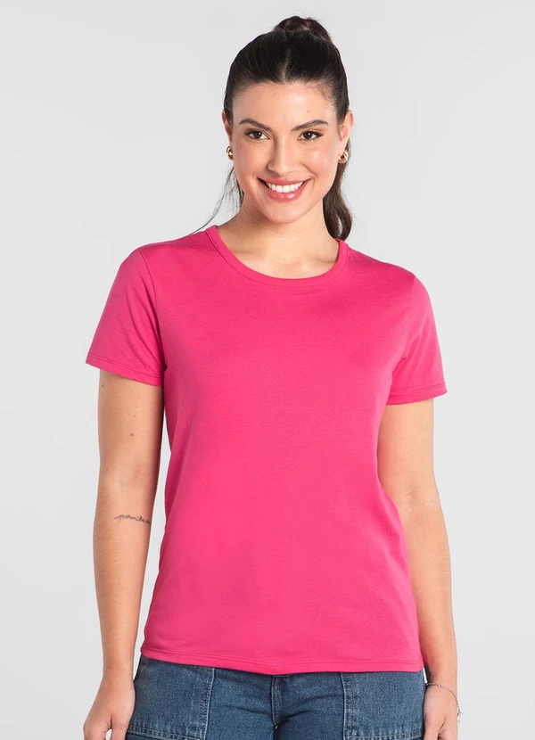 Just Basic - Blusa Feminina em Algodão Rosa