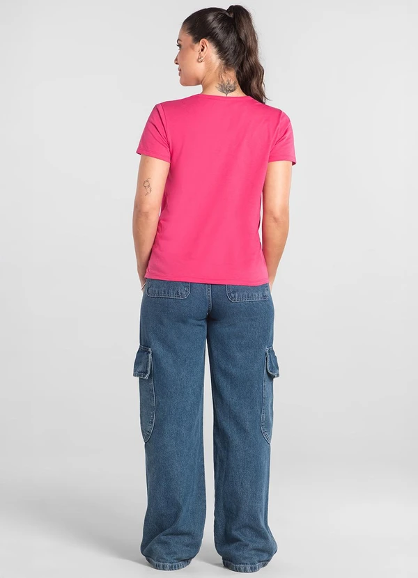 Just Basic - Blusa Feminina em Algodão Rosa 4