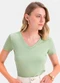 Essendi - Blusa Feminina Cinza - variação: Verde