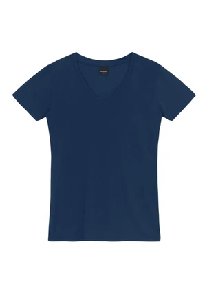 Essendi - Blusa Feminina em Cotton Azul - ESSENDI